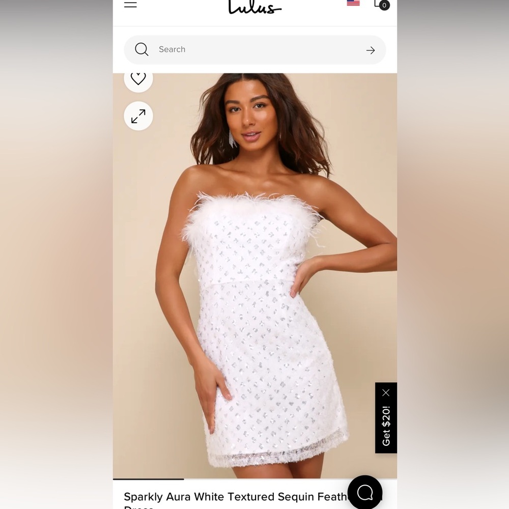 Lulus bachelorette sequin feather dress
